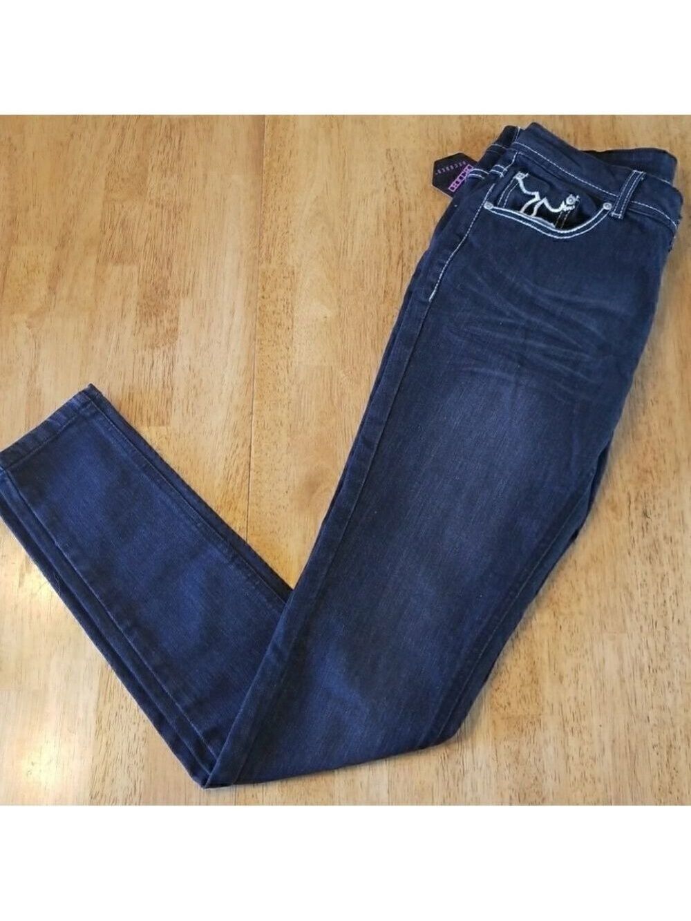 𝅺Pencil Straight Skinny Jeans Dark Denim By Decoded